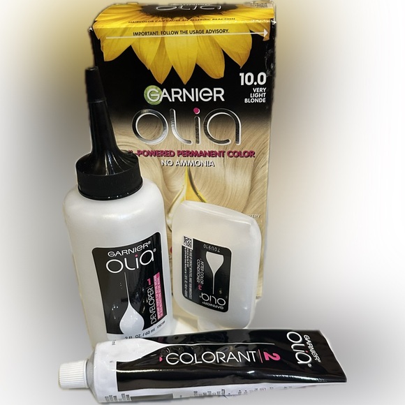 GARNIER OLIA 10.0 VERY LIGHT BLONDE OIL POWERED PERMANENT HAIR COLOR HIGHLIGHTS - Picture 6 of 6